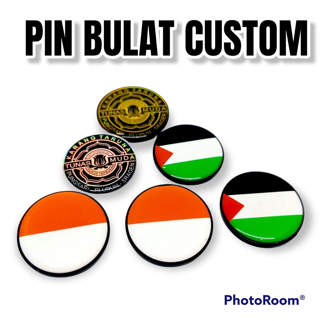 Pin Bulat Akrilik Custom