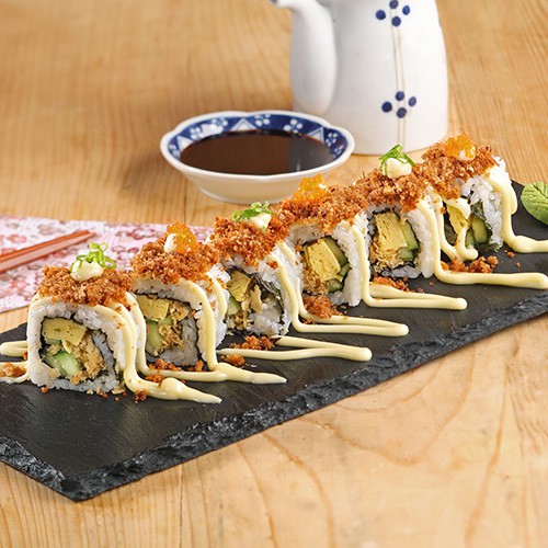 

Sushi Yay Tamago Floss Crunchy Roll | Fresh Sushi