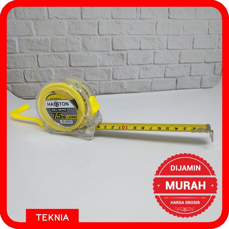 HASSTON PROHEX Rol Meter Transparan 7.5m x 25mm (Art.3420-033)