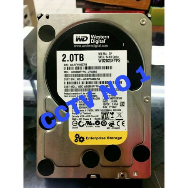 Hard disk 2tb wd black cctv atau hdd 2000gb wd black cctv