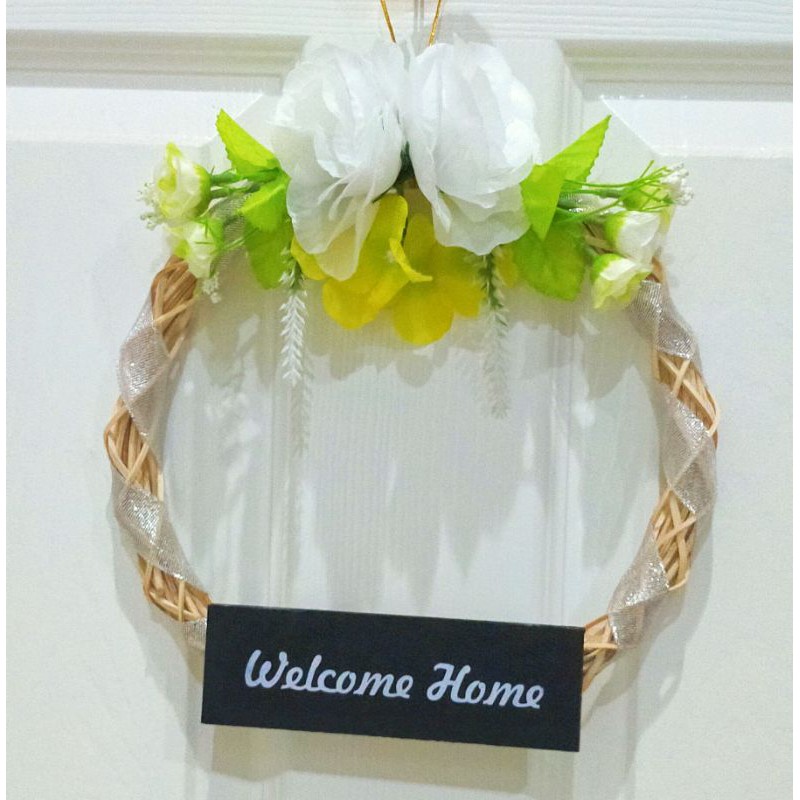 Hiasan Pintu Welcome Home Medium Hiasan Dinding Dekorasi Rumah