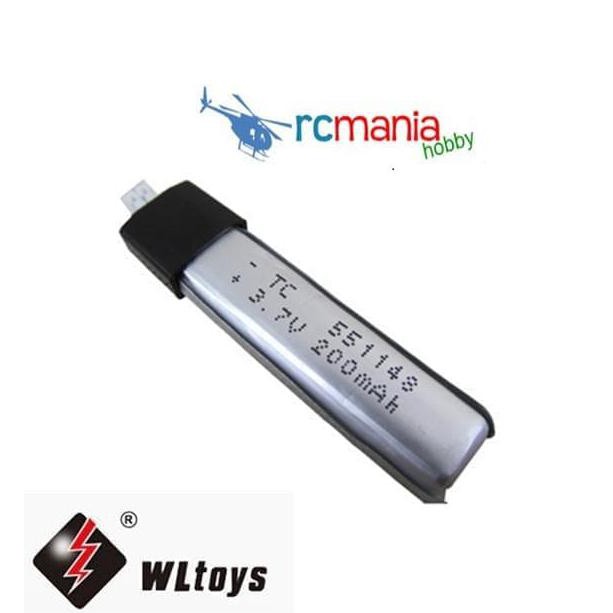 PART V911 Baterai 200 mAh 3,7V RC Helicopter Plug Kecil -DRONE_ZONE