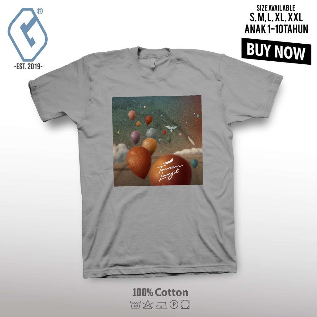 kaos distro taman langit / baju band noah taman langit