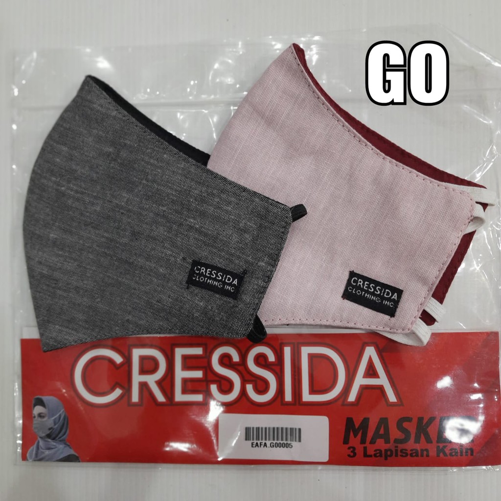 gos CRESSIDA MASKER Hijab isi 2 Masker Dewasa Katun - EAFA.G00005