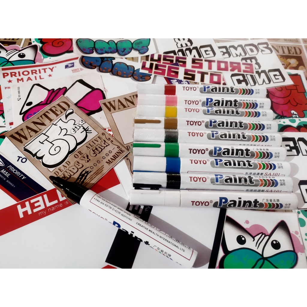 

Spidol Sticker Graffiti // Tagging // Tire Marker Toyo-Vauto Paint