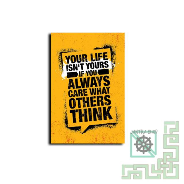 Poster Hiasan Dinding Quotes premium