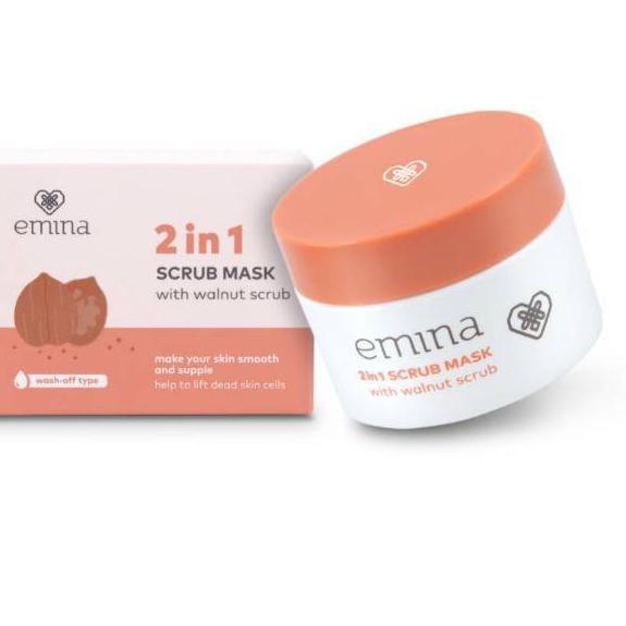 Emina 2 in 1 scrub mask 50 ml