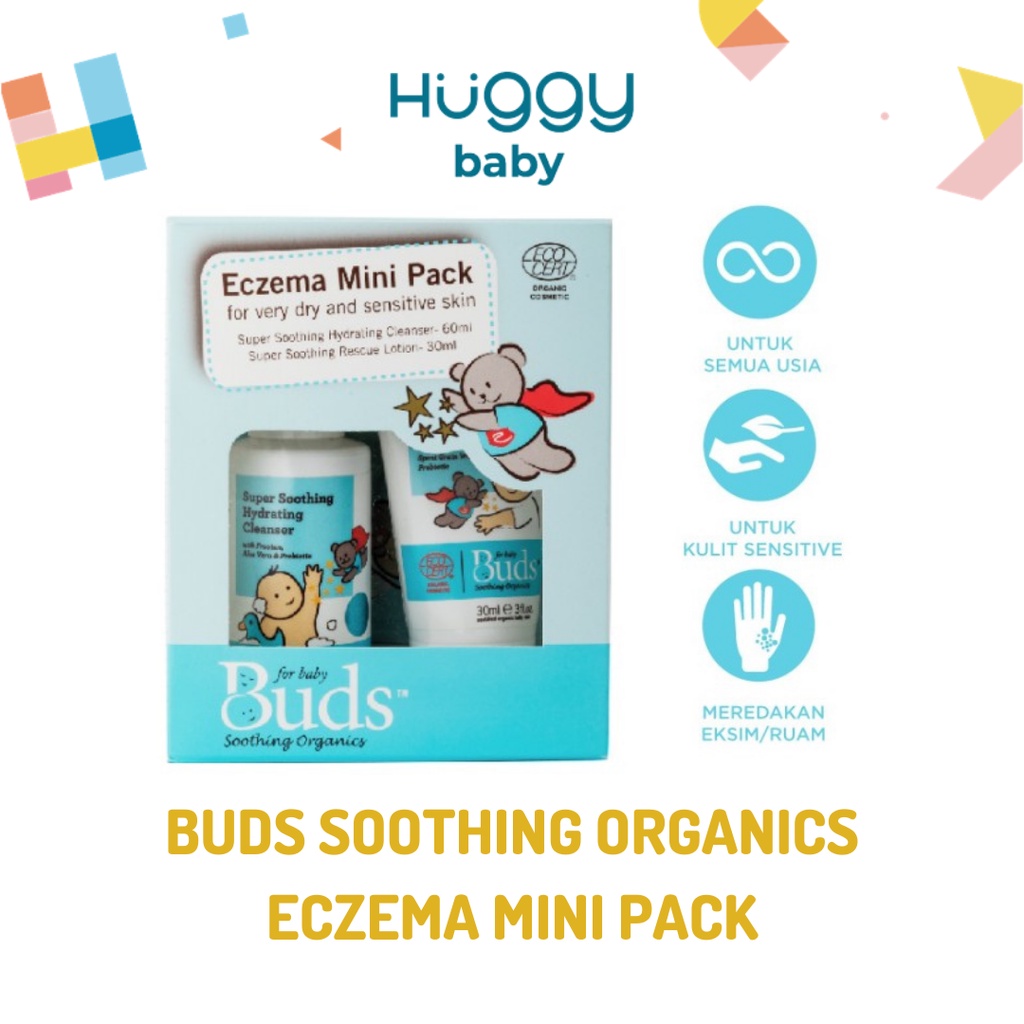 Buds Soothing Organics Eczema Mini Pack | Kulit Sensitif Iritasi