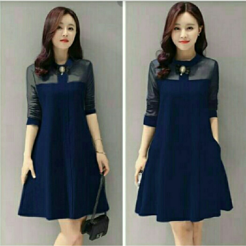 [VLFK] Dress Terbaru Wanita / Dress Lanni / Dress Wanita Polos / Dress Bross