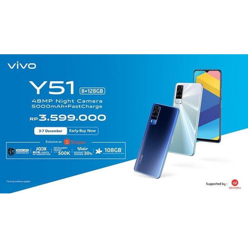Hp VIVO Y51 RAM 8/128 garansi resmi vivo