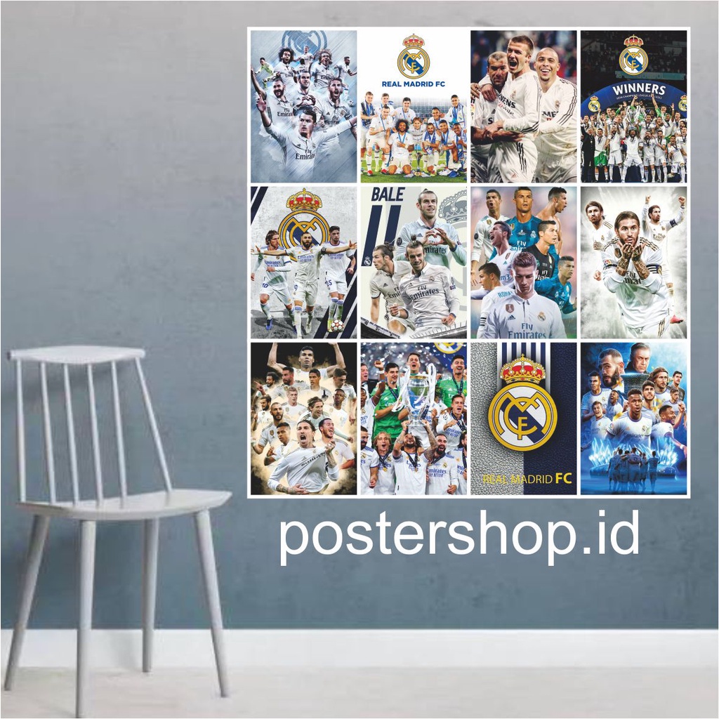 Poster Bola Real Madrid (ISI 12PCS )