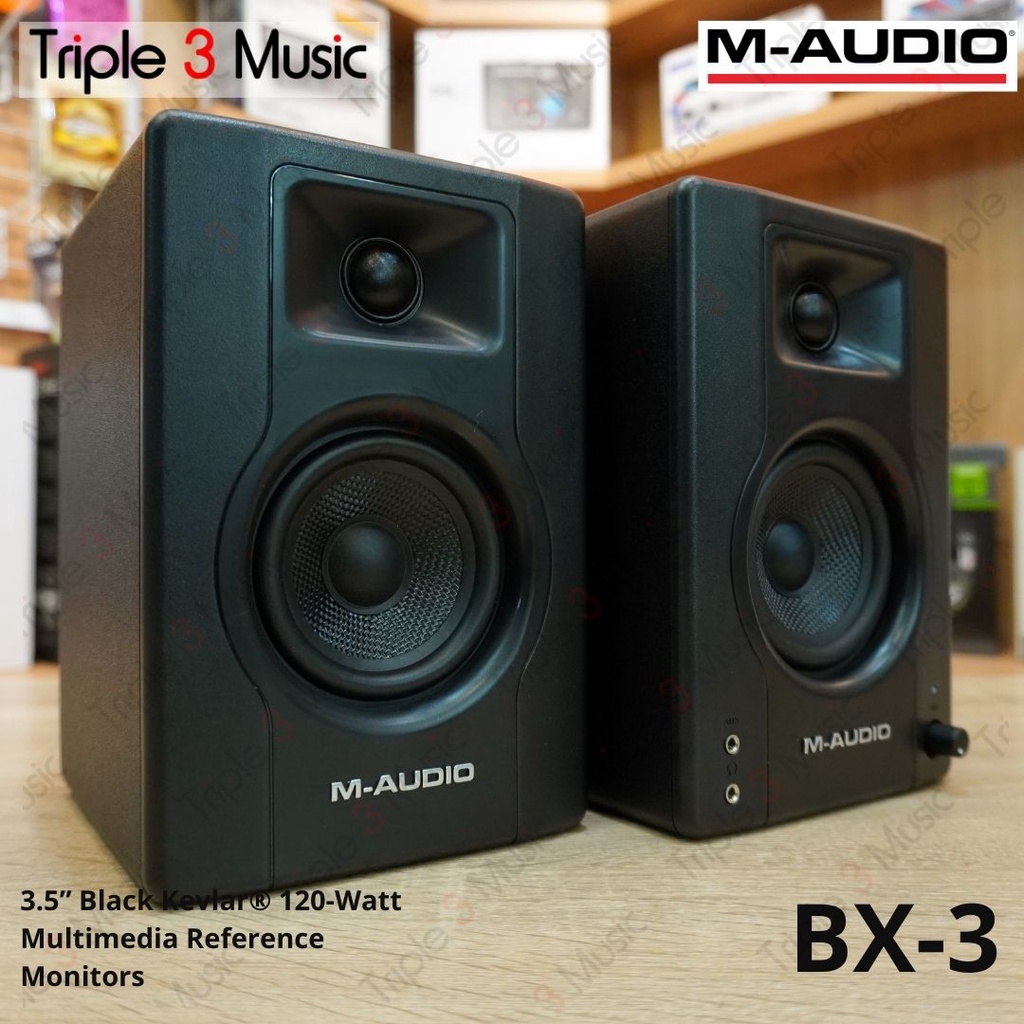 M-AUDIO BX3 BX-3 3.5 inch Pair Speaker Monitor Flat Original