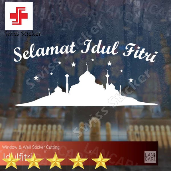 

Murah Stiker Cutting Selamat Idul Fitri idulfitri Sticker Dinding Kaca - MEDIUM Elegan