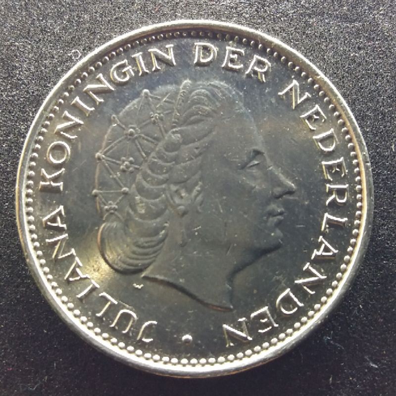 KOIN 2.5 GULDEN  JULIANA NETHERLANDS / BELANDA