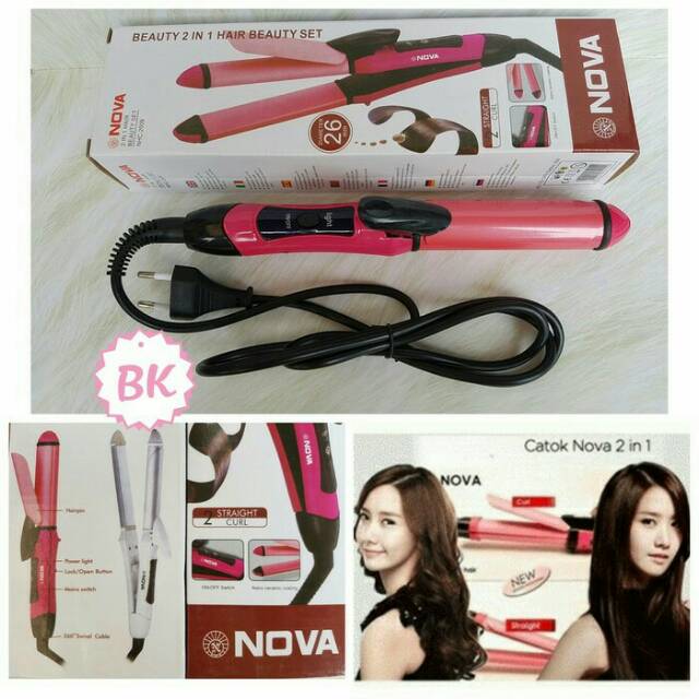 Catok Rambut 2in1 / Catok Rambut 2in1 merek nova