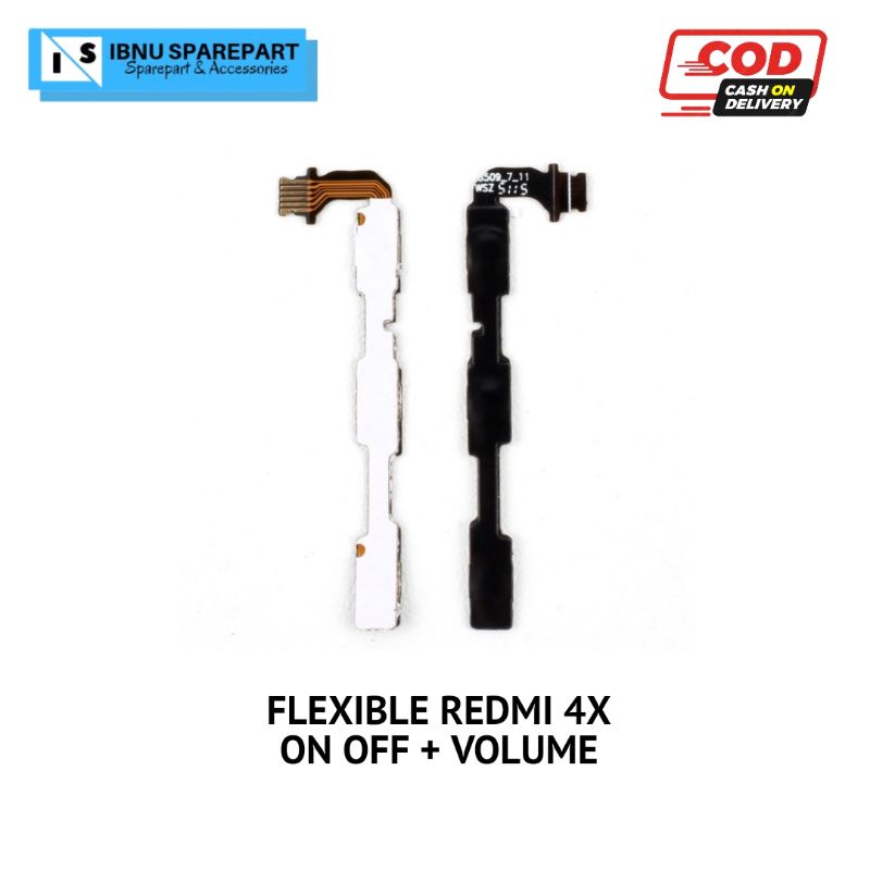 FLEXIBLE FLEXSIBEL FLEKSIBEL POWER ON OFF VOLUME REDMI 4X ORI