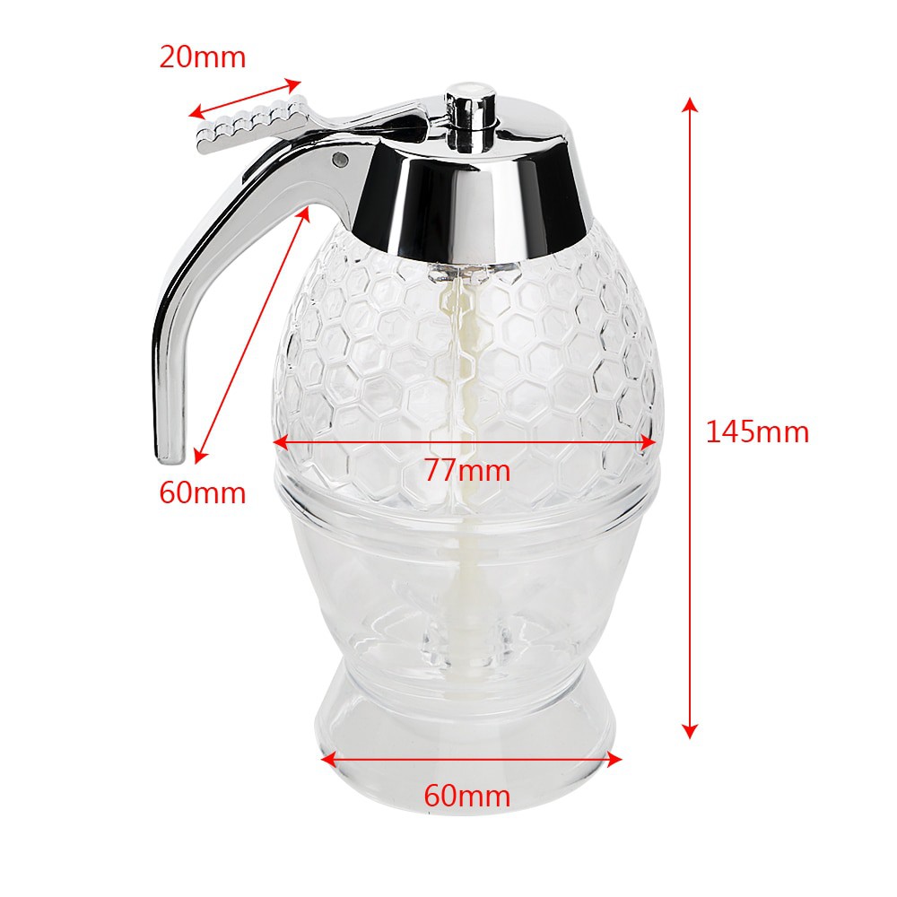 Dispenser Jar Teko Botol Madu Sirup Serbaguna - 17429 - Transparent