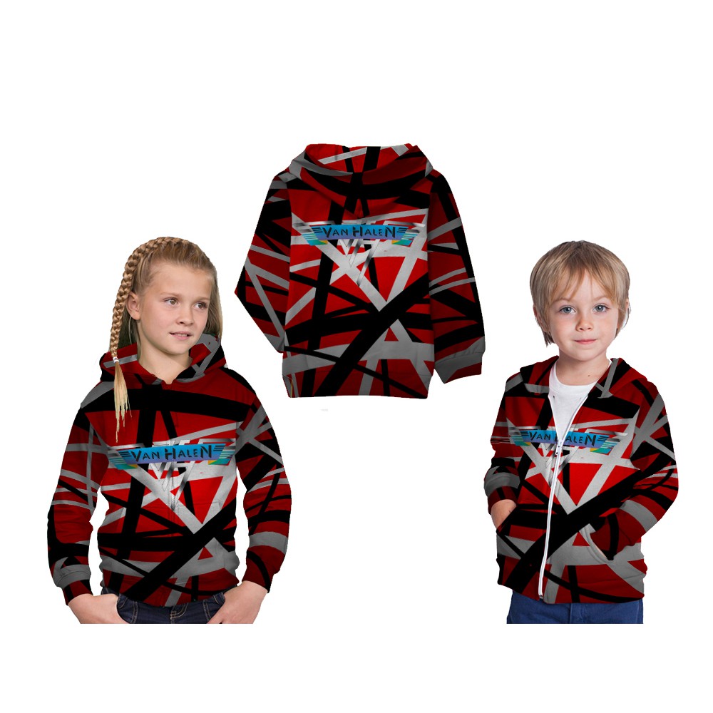 Jaket Hoodie Anak Design VAN HALEN 3D FullPrint