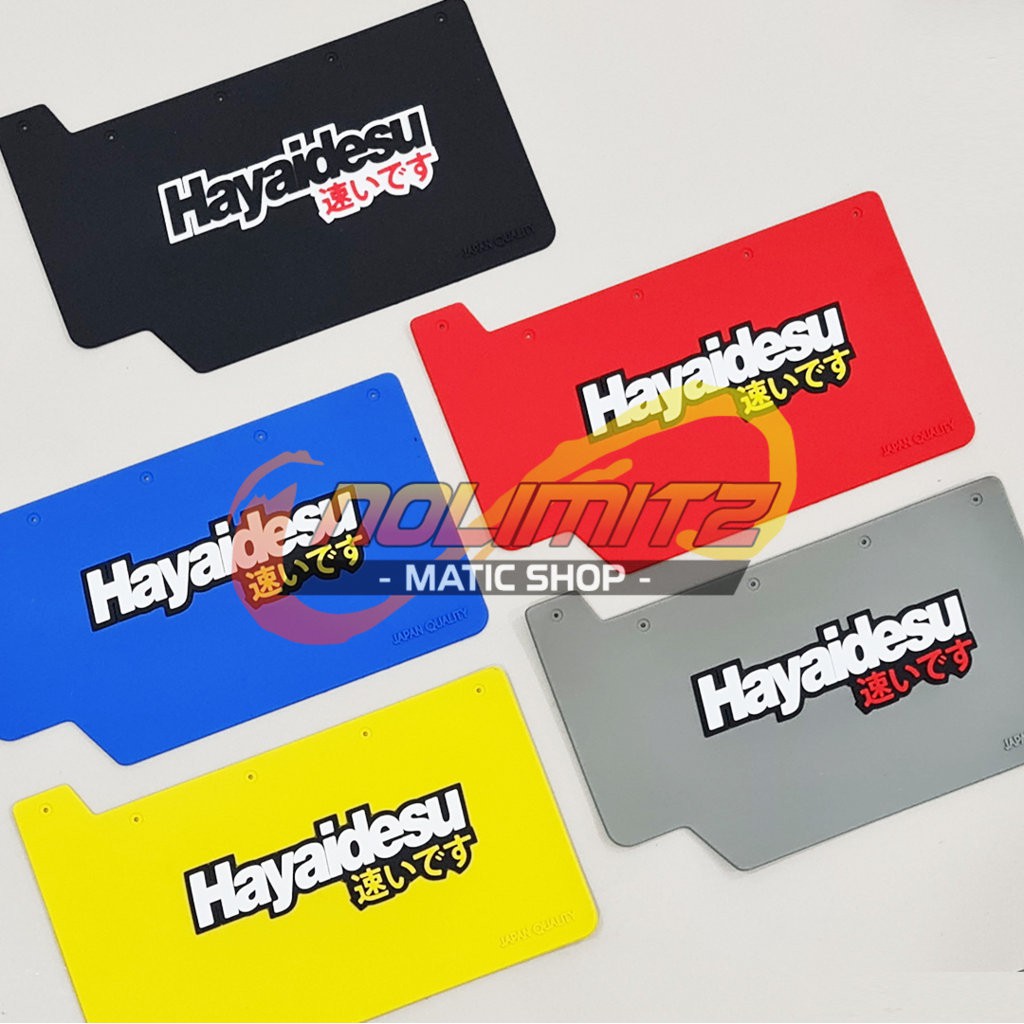 Mud Flap Hayaidesu Karet Penahan Lumpur Honda Beat FI Street ESP OLD