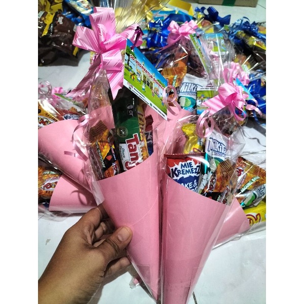 Cone snack || Snack Ultah cone || Paket snack ultah mini || Bingkisan ultah anak