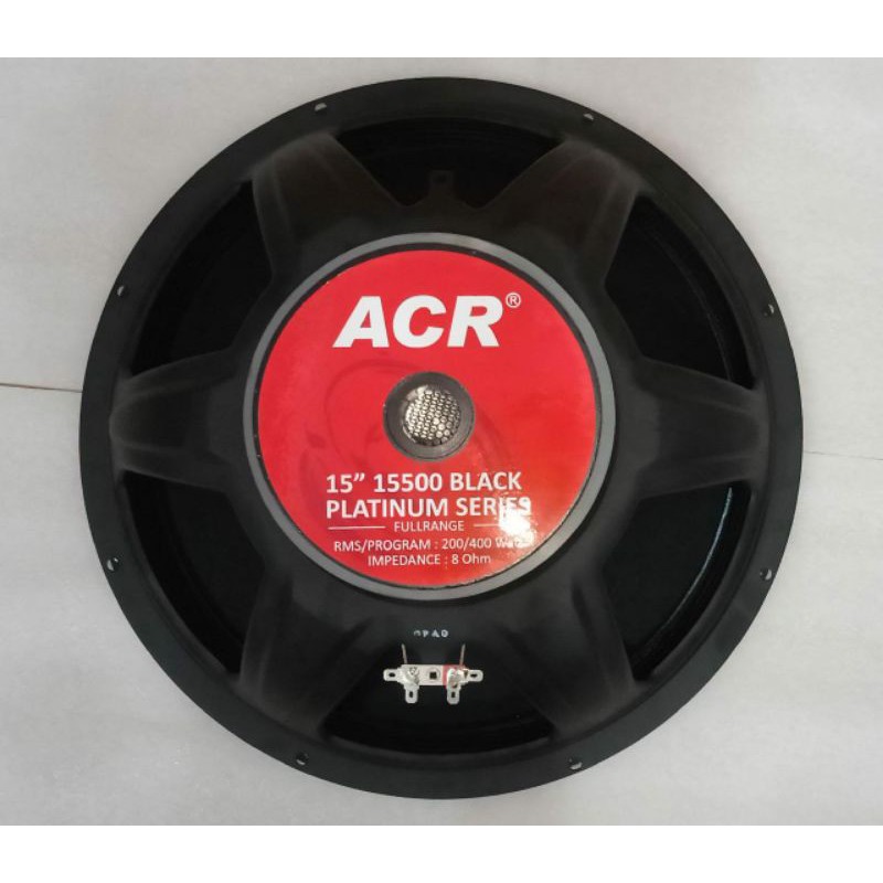 Speaker ACR 15 Inch ACR 15500 Black Platinum ACR Fullrange 15 Inch 15500 Black Platinum