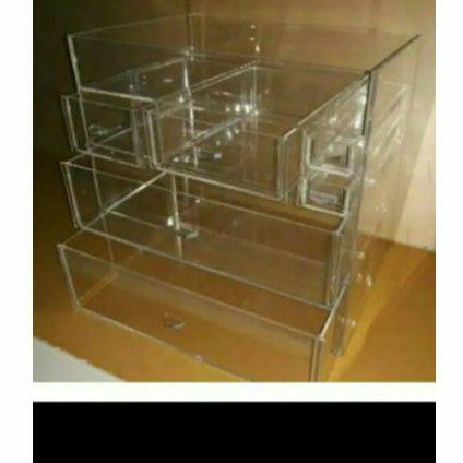 acrylic makeup organizer i, rak makeup akrilik