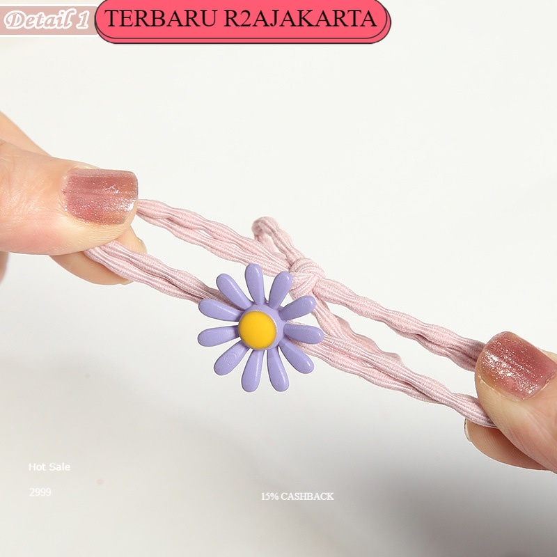 TERBARU COD iKat Rambut Fashion Bunga Daisy Untuk Wanita Bisa Jadi Gelang ACC02 R2a