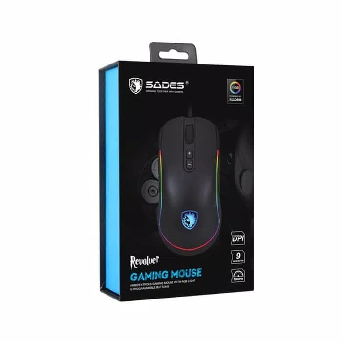 Sades  Gaming Mouse Revolver RGB