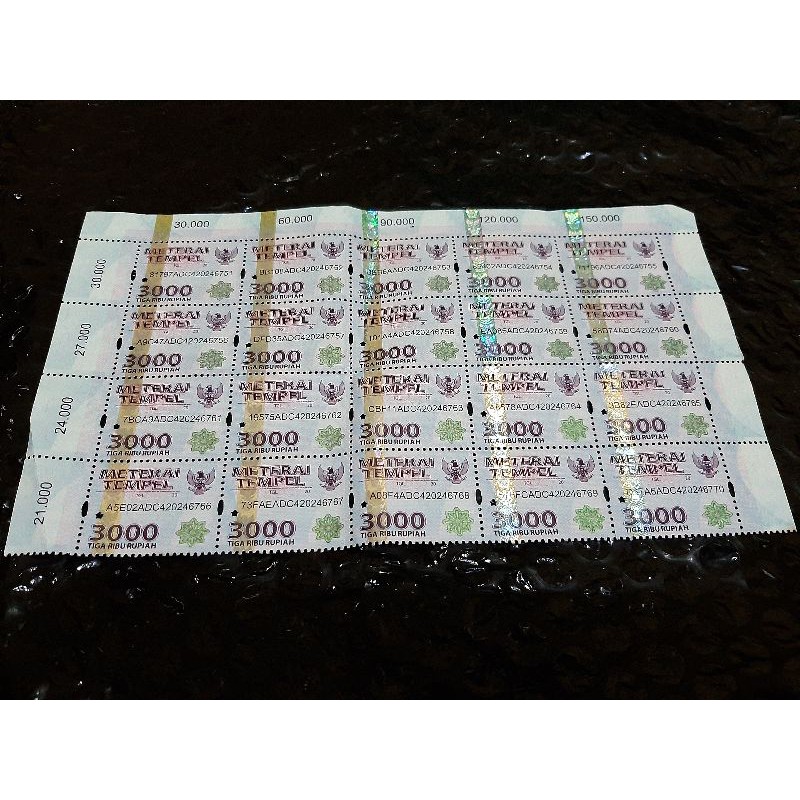 

meterai tempel asli 3000