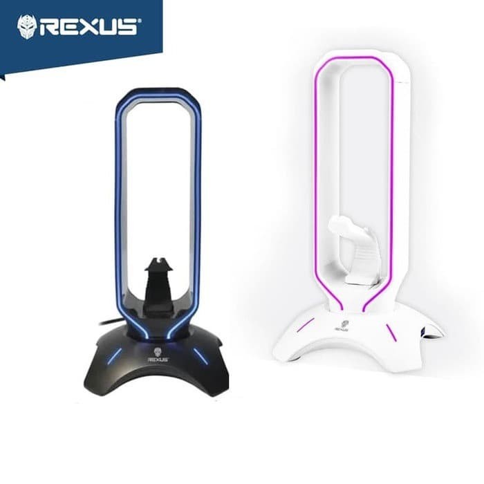 Rexus J3 Bungee Headset Stand RGB With USB Hub Gaming