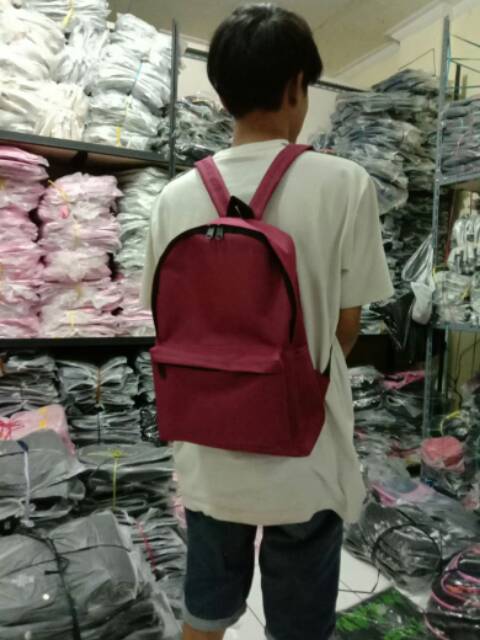 JS_Tas Anak sekolah SD Baby Bag Tas Ransel Anak Sekolah Karakter perempuan Tas Karakter Polos