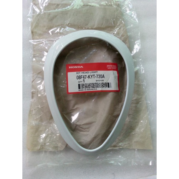 garnish garnis variasi aksesoris lampu depan honda scoopy karbu karburator old lama putih original h