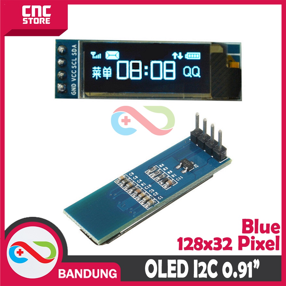 OLED DISPLAY 0.91&quot; INCH 128X32 LCD SCREEN BLUE