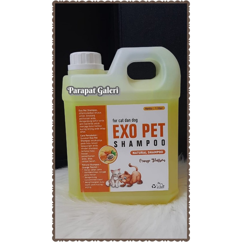 Shampo Kucing - Shampo Anjing Exo Pet Shampo 1 Liter / Shampo Hewan Premium