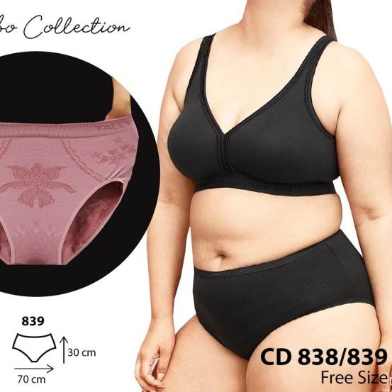 ✫ TALLY CD 838 Celana Dalam Jumbo Bahan Rajut ➷