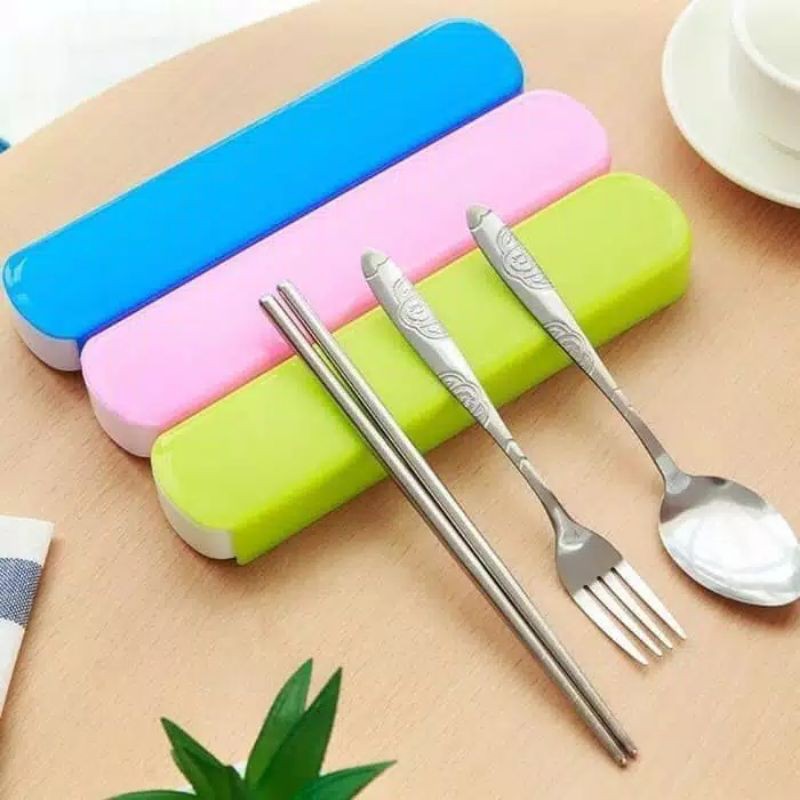 SET SENDOK MAKAN STAINLESS (sendok,garpu,sumpit)