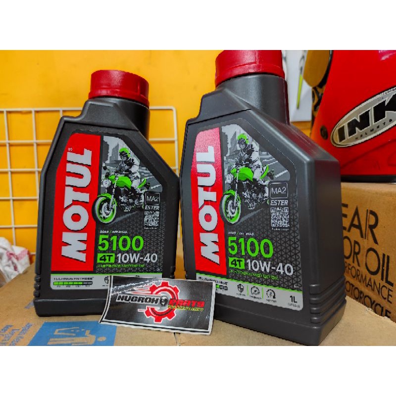 Oli Motul 5100 Ester 10W-40 4T  1 Liter Original Asli