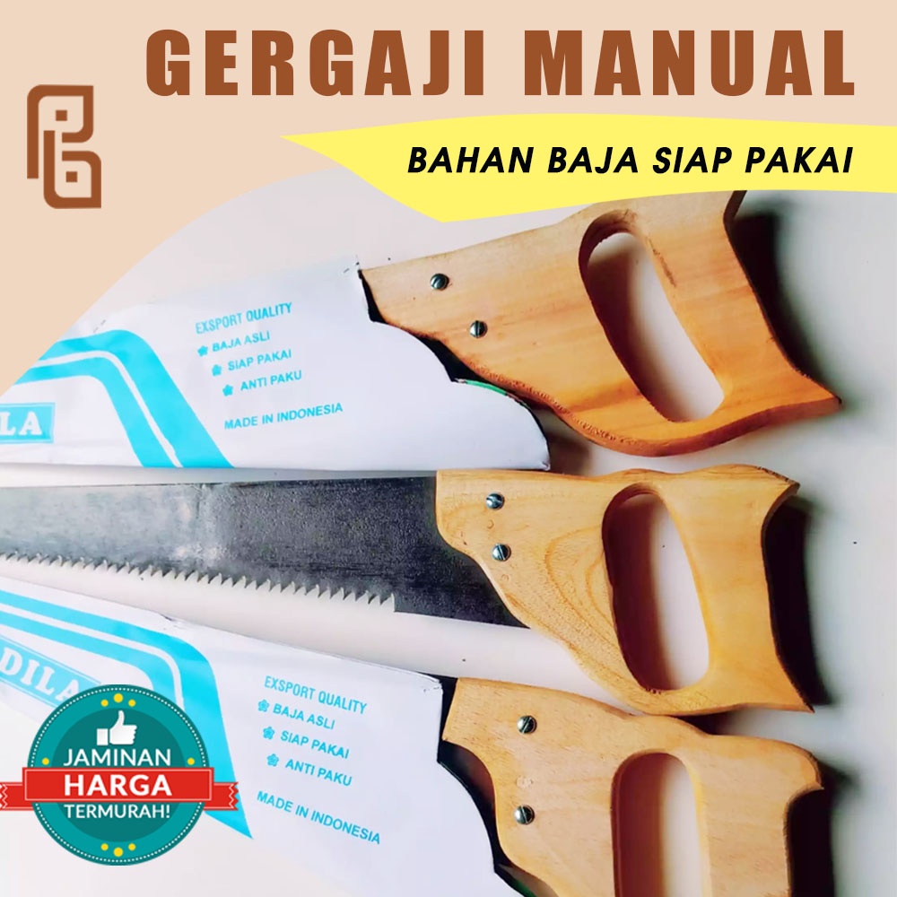 Gergaji Kayu 16 Inch dan 20 Inchi Manual Siap Pakai Anti Selip Memotong Bambu Kayu
