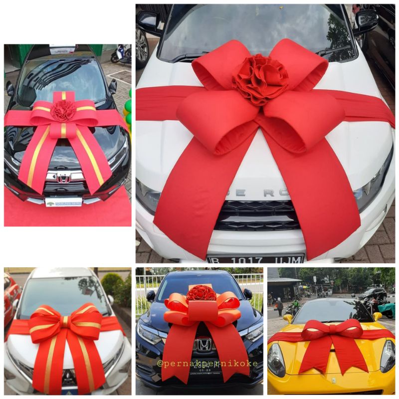 

Pita Mobil hadiah Pita Kado Big Bow Pita gede Raja Pita dekor mobil Dekorasi Mobil