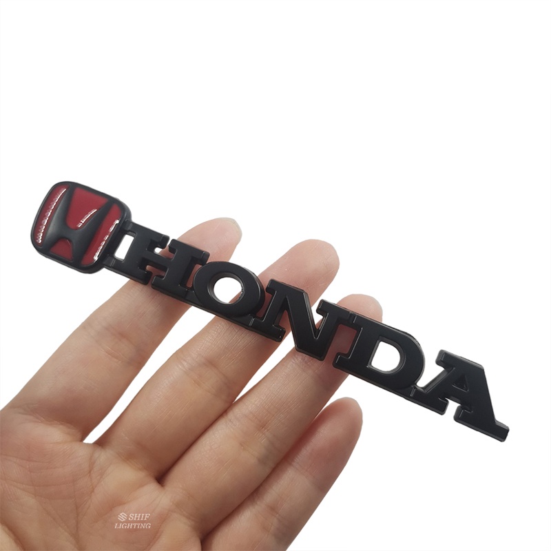 1pc Stiker Emblem Logo HONDA Bahan Metal Untuk Dekorasi Bagasi Belakang Mobil HONDA