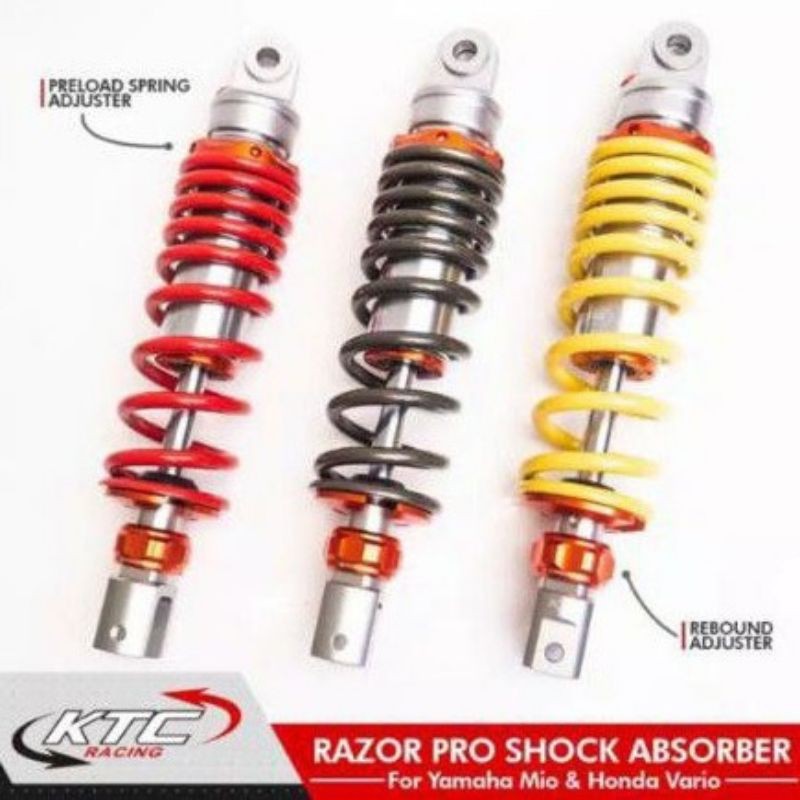 Shock Ktc Shock Belakang Ktc Rebound ClickVario,Vario125,150,Beat,Scoopy,Mio,Mio Soul,Mio Gt,Fino