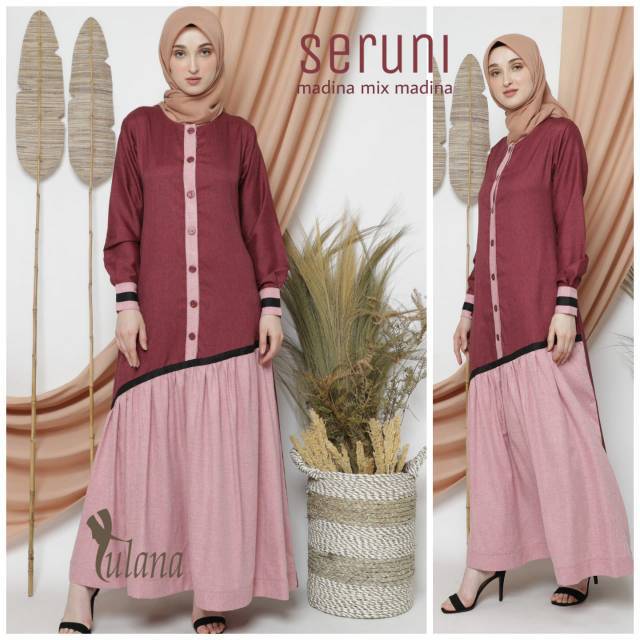 SERUNI Gamis Syar'i Madina mix Madina