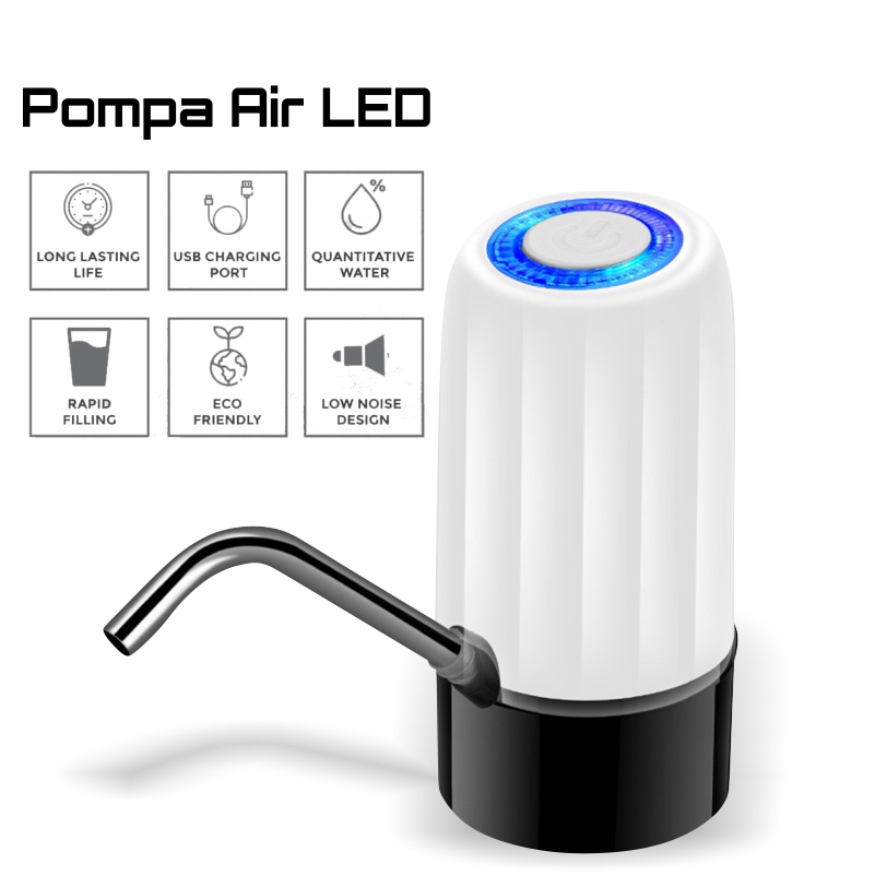 Pompa Air galon Rechargeable USB Water Pump Portable WD