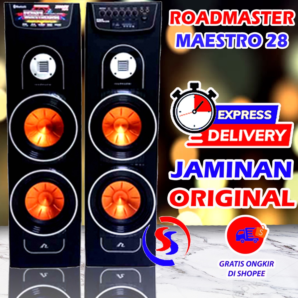 SPEAKER BLUETOOTH SUPER BASS ROADMASTER MAESTRO 28 GARANSI RESMI KHUSUS JATIM