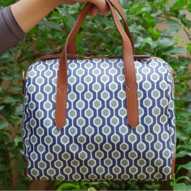 Tas Fossil Sydney Satchel Authentic Original