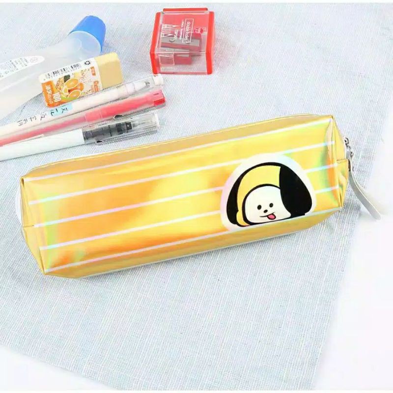 {SAP•HOME} KOTAK PENSIL MOTIF BTS BT21 KARAKTER MIKA LUCU UNIK / KOTAK PULPEN / TEMPAT ALAT TULIS-9