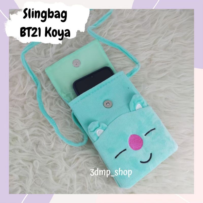 tas selempang slingbag bts bt21 cooky tata koya chimmy shooky sling bag