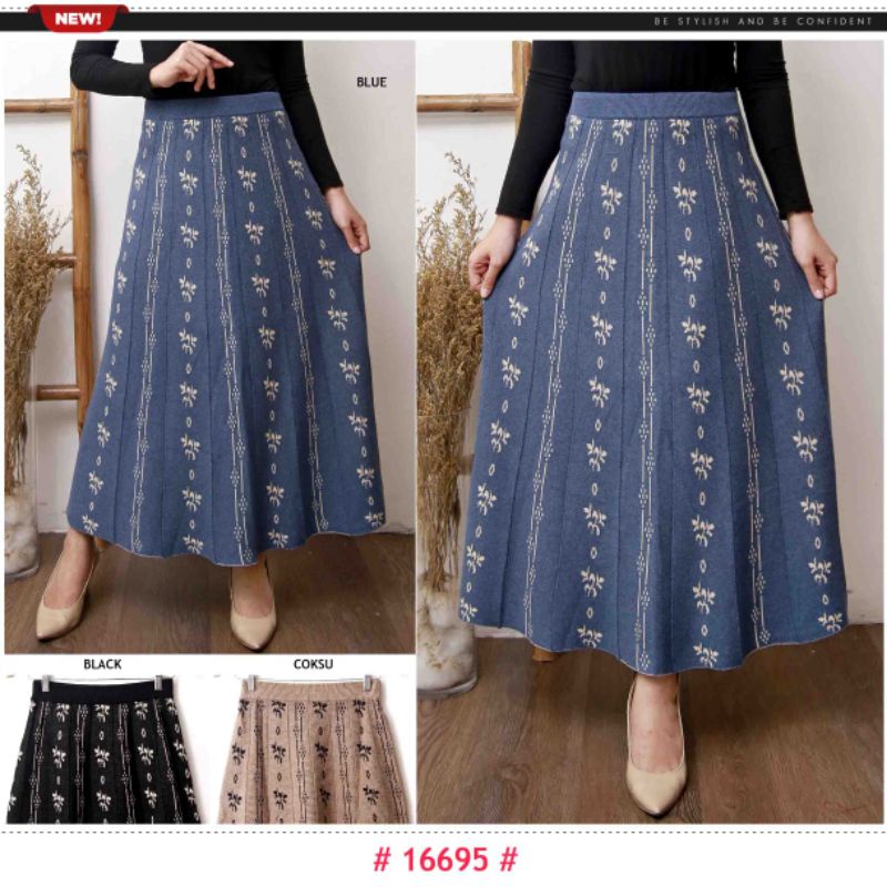 Rok Patrice Cotton Knit - Rok Panjang Rajut Wanita (16695)