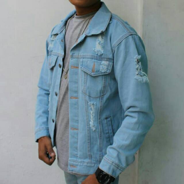 Jaket Denim Ripped Bioblitz