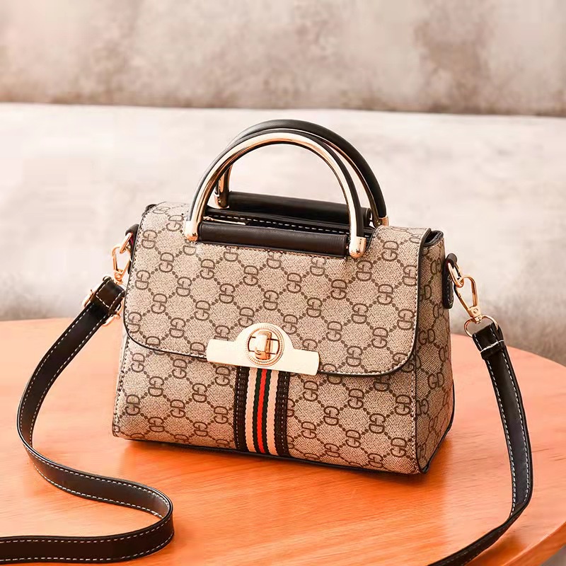 BJ64428 - BLACK/BROWN/COFFEE - TAS JINJING TOTEBAG HANDBAG SLEMPANG WANITA FASHION IMPORT MODIS ELEGAN TERMURAH TERLARIS TERBARU BAGSTORE JAKARTA TAS BATAM ZC4428